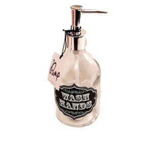 Gray and Silver Hand Soap Dispenser with Elegant Design